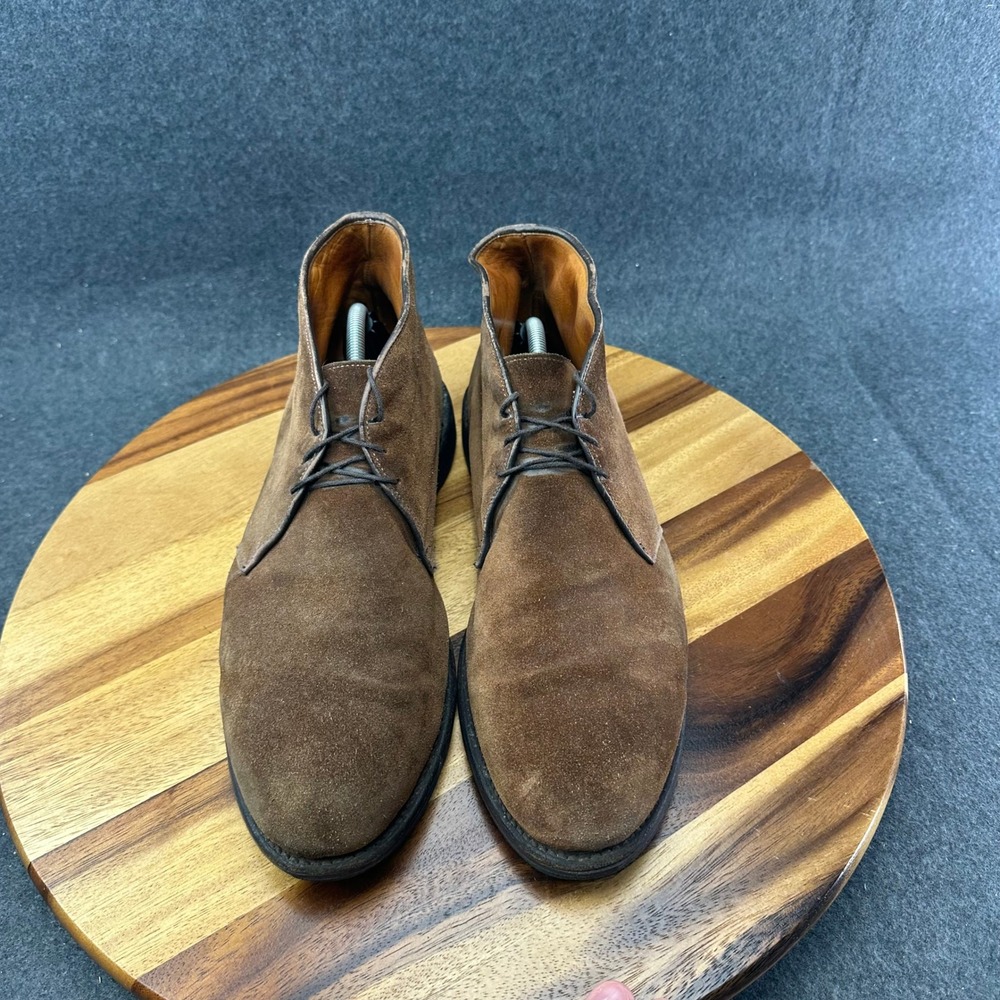 Allen Edmonds Stanford 6751 Brown Suede Leather Plain Toe Chukka Boot Mens 11.5D - Picture 4 of 12